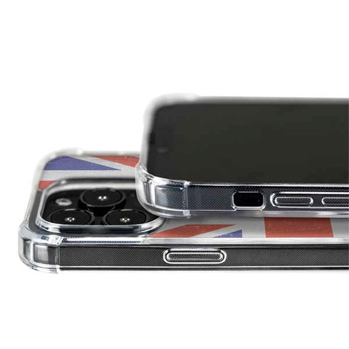 United Kingdom Flag Distressed iPhone 15 Pro MagSafe Case